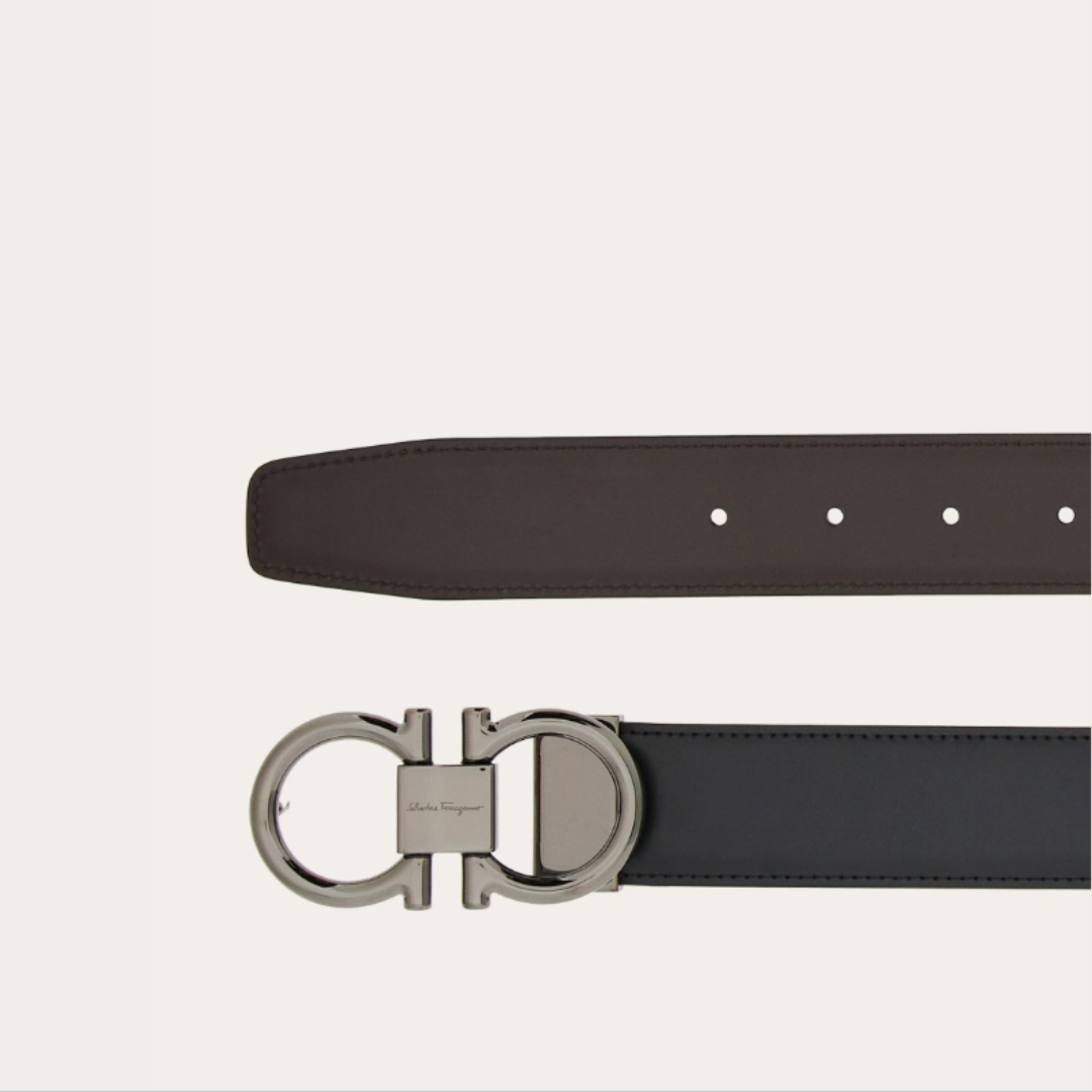 Ferragamo Gancini Belt - Black&Brown